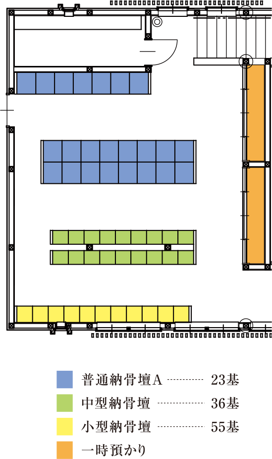 ［第二納骨堂内観図-2F］